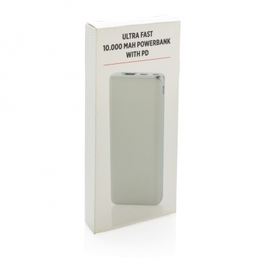 Logotrade advertising products photo of: Ultra fast 10.000 mAh powerbank with PD