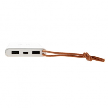 Logo trade promotional gifts picture of: Aria 8.000 mAh 5W wireless charging powerbank