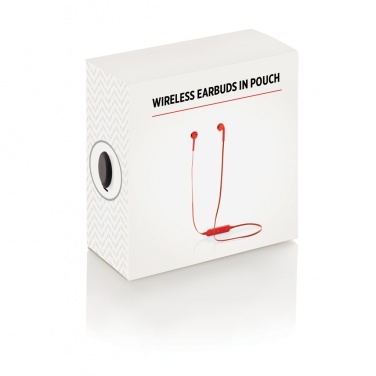 Logo trade advertising products image of: Wireless earbuds in pouch