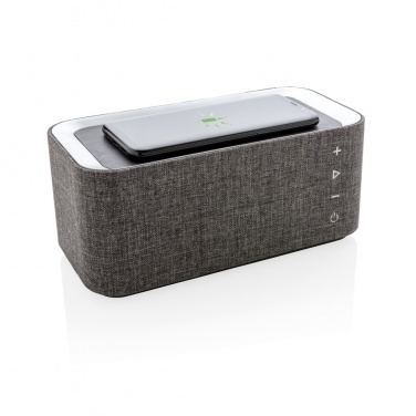 Logo trade promotional merchandise photo of: Vogue wireless charging speaker