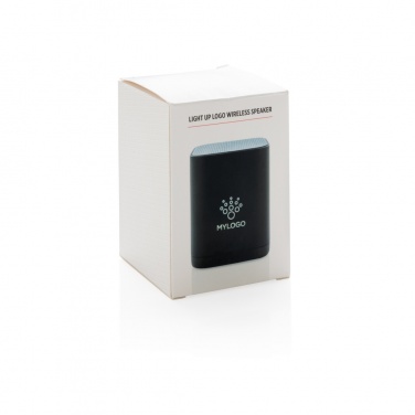 Logo trade advertising products image of: Light up logo wireless speaker