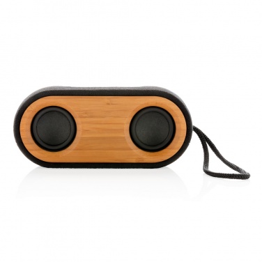 Logo trade promotional items image of: Bamboo X double speaker