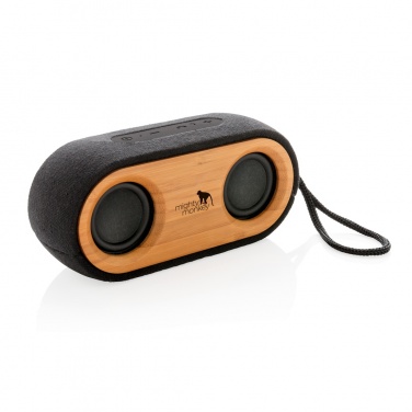 Logo trade business gift photo of: Bamboo X double speaker