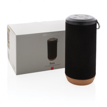 Logo trade promotional giveaways picture of: Baia 10W wireless speaker, cork