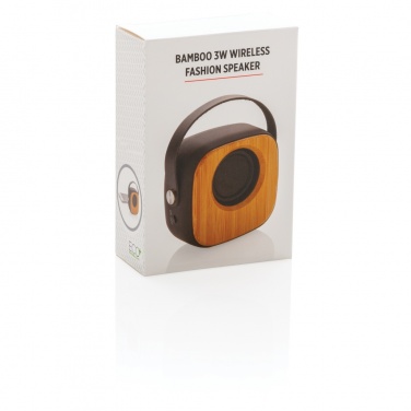 Logotrade advertising products photo of: Bamboo 3W Wireless Fashion Speaker