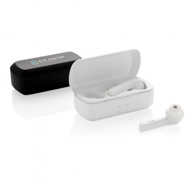 Logo trade promotional gifts picture of: Free Flow TWS earbuds in charging case