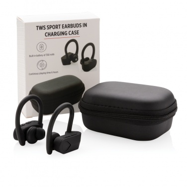 Logotrade promotional gift picture of: TWS sport earbuds in charging case