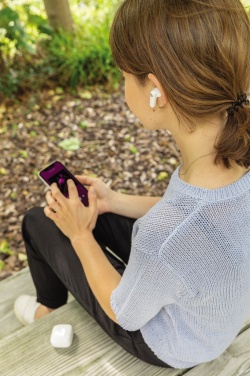 Logo trade promotional items picture of: TWS earbuds in UV-C sterilising charging case