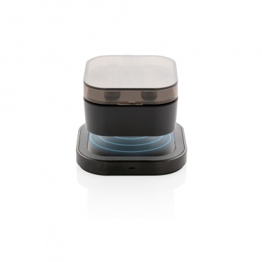 Logo trade promotional merchandise image of: TWS earbuds in wireless charging case