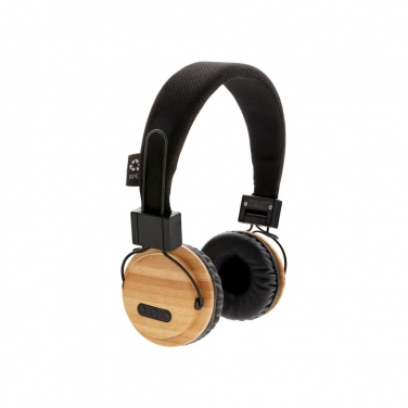 Logo trade advertising product photo of: Bamboo wireless headphone
