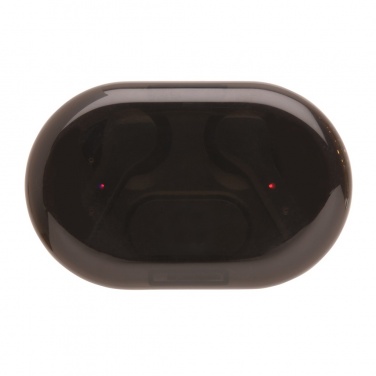 Logo trade promotional product photo of: Light up logo TWS earbuds in charging case