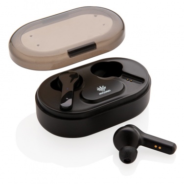 Logo trade promotional products picture of: Light up logo TWS earbuds in charging case