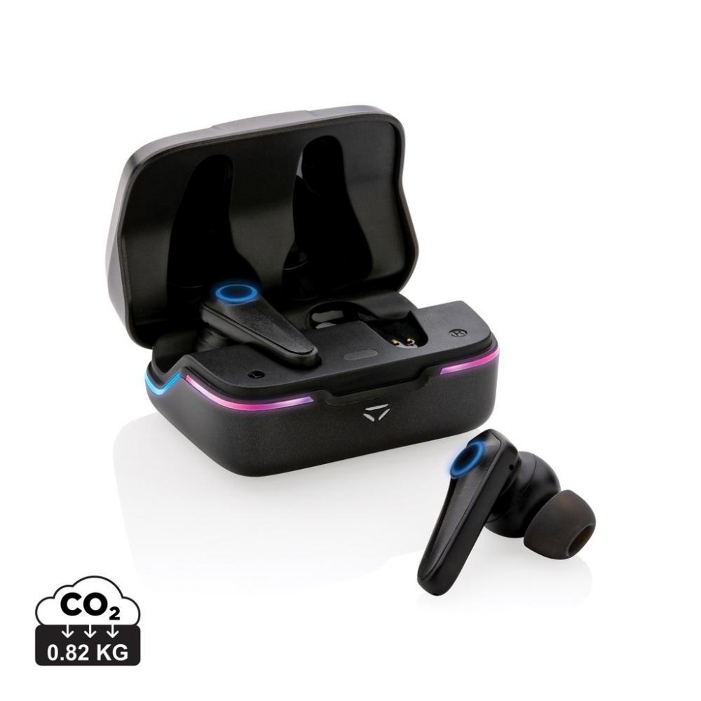 Logo trade promotional product photo of: RGB gaming earbuds with ENC