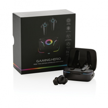 Logo trade promotional items image of: RGB gaming earbuds with ENC