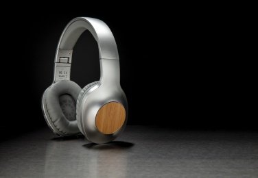 Logo trade promotional gift photo of: Dakota Bamboo wireless headphone