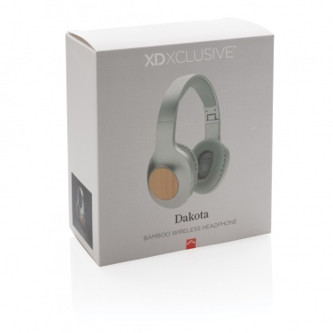 Logo trade business gift photo of: Dakota Bamboo wireless headphone
