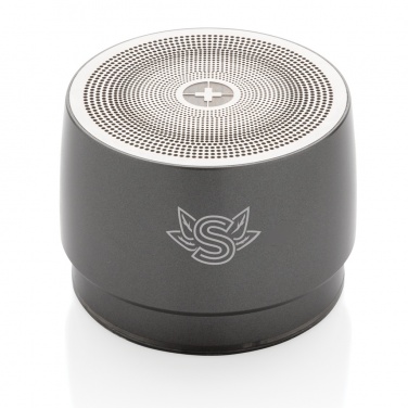 Logo trade promotional gifts picture of: Swiss peak 5W wireless bass speaker