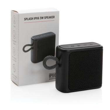 Logo trade business gifts image of: Splash IPX6 3W speaker
