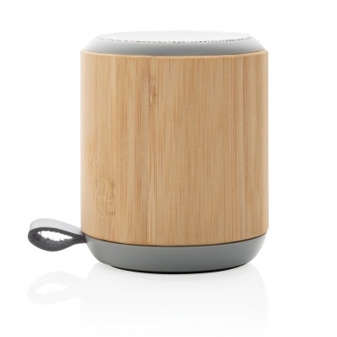 Logotrade business gifts photo of: Bamboo and fabric 3W wireless speaker