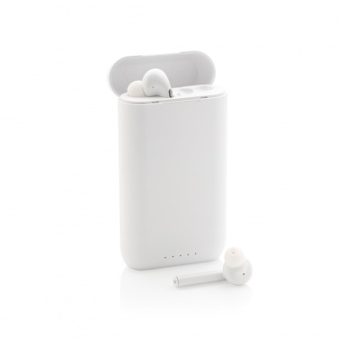 Logotrade corporate gift picture of: Liberty TWS earbuds with 5.000 mAh powerbank