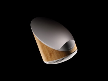 Logotrade promotional products photo of: Ovate bamboo 5W speaker with 15W wireless charger