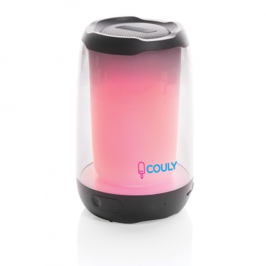 Logo trade advertising product photo of: RCS recycled plastic Lightboom 5W speaker