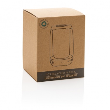 Logo trade promotional gifts picture of: RCS recycled plastic Lightboom 5W speaker