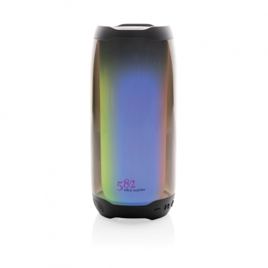 Logo trade promotional merchandise image of: RCS recycled plastic Lightboom 10W speaker