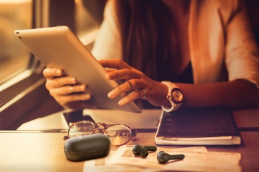 Logo trade corporate gift photo of: Motorola IPX5 TWS MOTO buds 85