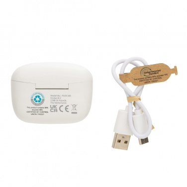 Logo trade promotional giveaway photo of: RCS recycled plastic Liberty Pro wireless earbuds