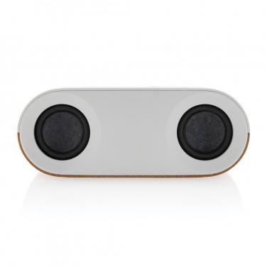Logo trade promotional merchandise picture of: Oregon RCS recycled plastic and cork 10W speaker