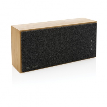 Logo trade corporate gifts picture of: Wynn 20W bamboo wireless speaker
