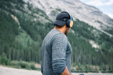 Logo trade promotional items image of: RCS and bamboo Elite Foldable wireless headphone