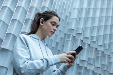 Logo trade promotional items image of: Urban Vitamin Pacifica RCS rplastic earbuds