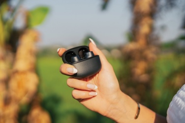 Logotrade promotional item image of: Terra RCS recycled aluminium wireless earbuds