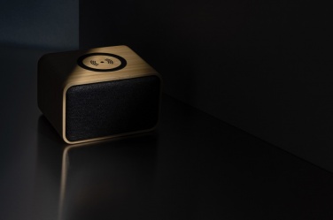 Logo trade promotional giveaway photo of: RCS Rplastic 3W speaker with bamboo 5W wireless