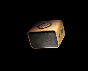 Logo trade advertising product photo of: RCS Rplastic 3W speaker with bamboo 5W wireless