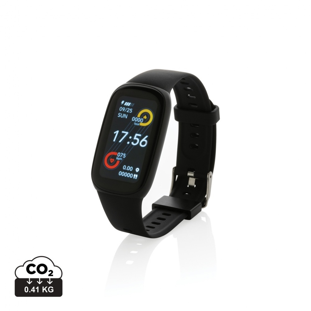 Logo trade promotional items image of: RCS recycled TPU  activity watch 1.47'' screen with HR