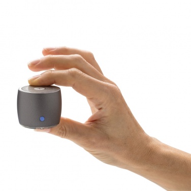 Logo trade promotional items image of: Swiss Peak RCS recycled aluminum 3W bass speaker