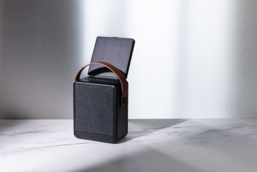 Logo trade advertising products image of: Skywave RCS recycled plastic solar speaker 12W