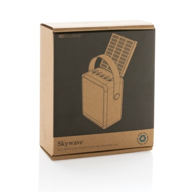 Logo trade promotional giveaways picture of: Skywave RCS recycled plastic solar speaker 12W