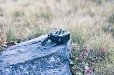 Logotrade promotional merchandise image of: 3W RCS recycled plastic wireless sunwave solar speaker