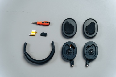 Logotrade promotional giveaway image of: Irvine RCS recycled and repairable ANC wireless headphone