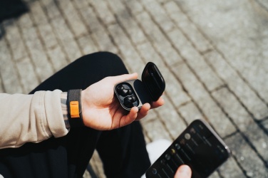 Logo trade promotional items picture of: Lakewood RCS recycled and repairable wireless earbuds