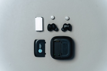 Logo trade corporate gifts picture of: Lakewood RCS recycled and repairable wireless earbuds