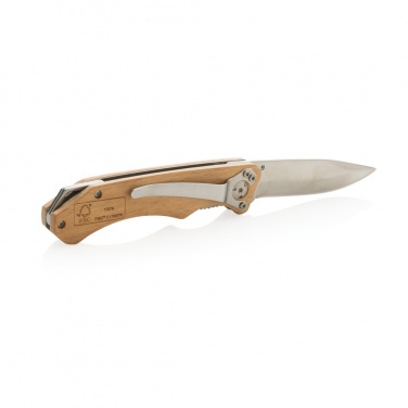 Logo trade business gift photo of: Wooden outdoor knife