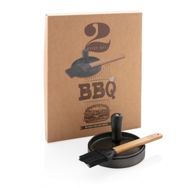 Logotrade promotional giveaways photo of: BBQ set with hamburger press and brush