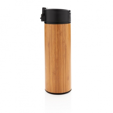 Logo trade corporate gifts image of: Bogota vacuum bamboo coffee mug