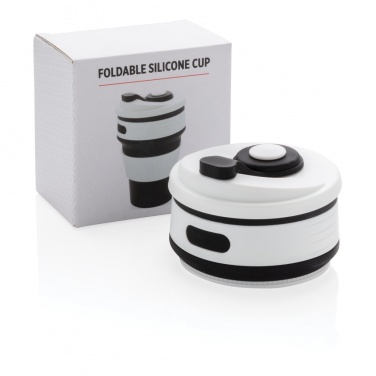 Logo trade promotional giveaways picture of: Foldable silicone cup