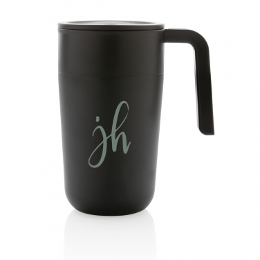 Logo trade promotional giveaways picture of: GRS Recycled PP and SS mug with handle